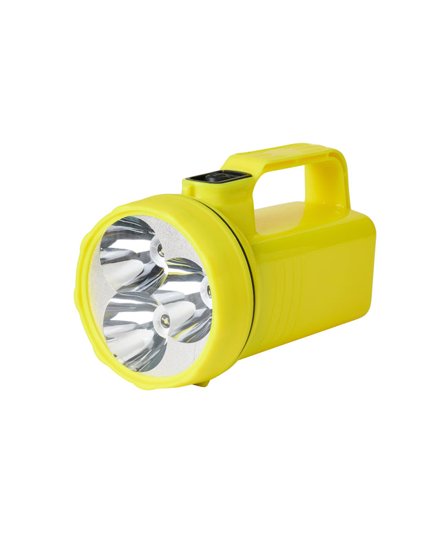 6V LED håndlygte incl. batteri 6v m. fjeder