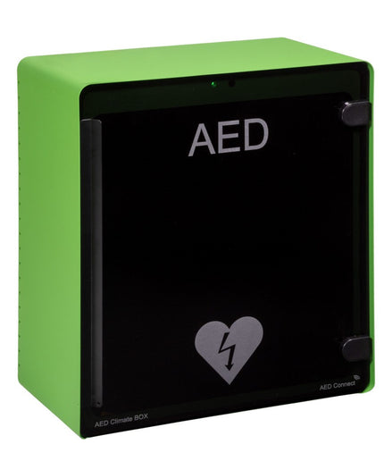 Hjertestarterskab til udendørs brug, grønt