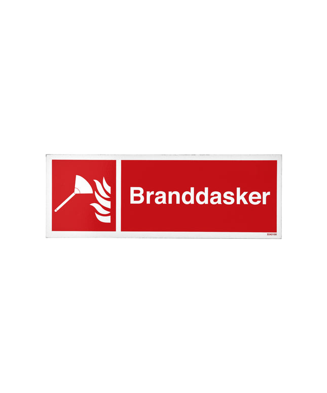 Skilt branddasker