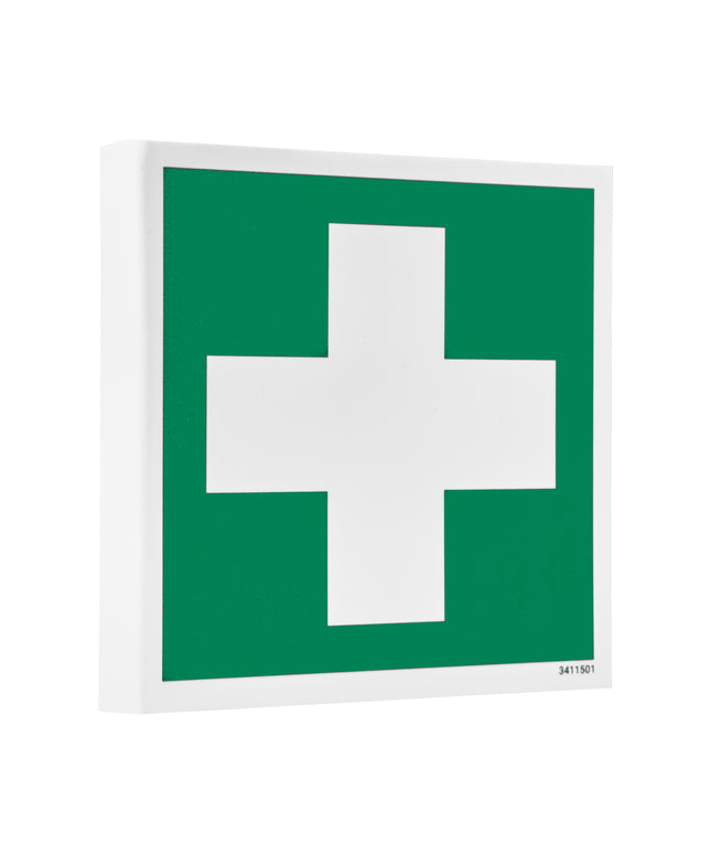 Skilt - Forbindskasse vinkelmodel mat 200x200 mm