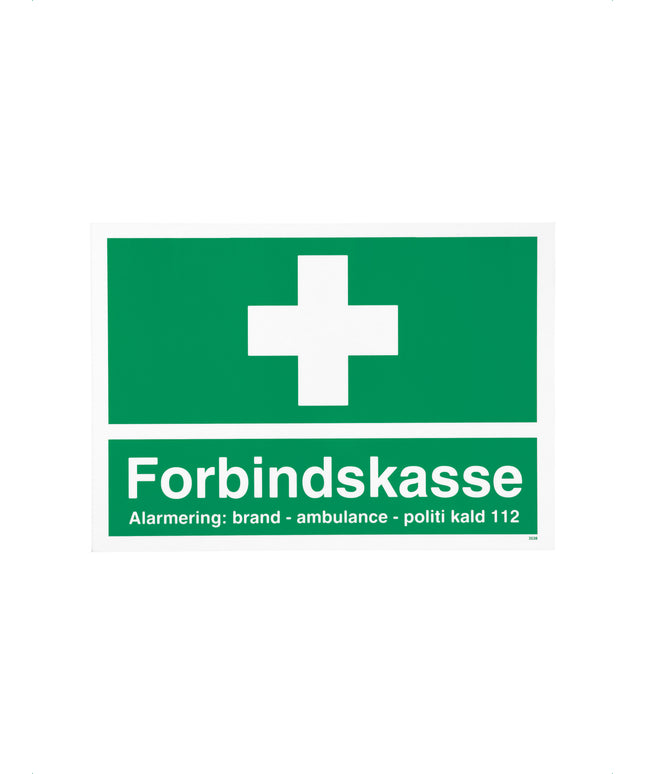 Skilt - Forbindskasse, reflekterende, 210x297 mm