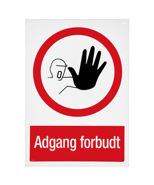 Skilt - Adgang forbudt A4