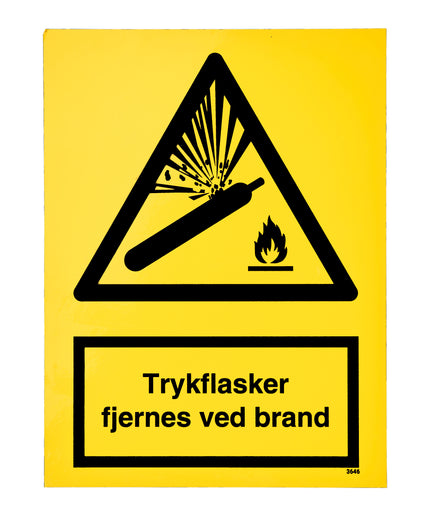 Folie- Trykflasker fjernes ved brand 197x147 mm