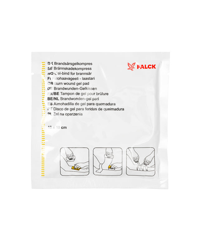 Burngel kompres Str. 10x10 cm