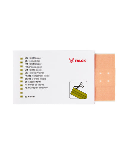 Plaster tekstil klip selv - str. 6x50 cm