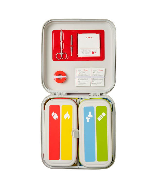 Førstehjælpskasse Standard i rød