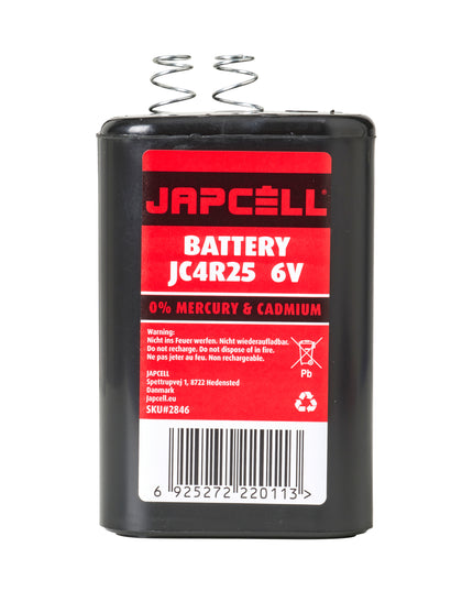 Ekstra batteri til stor 6 V LED håndlygte (kun batteriet)