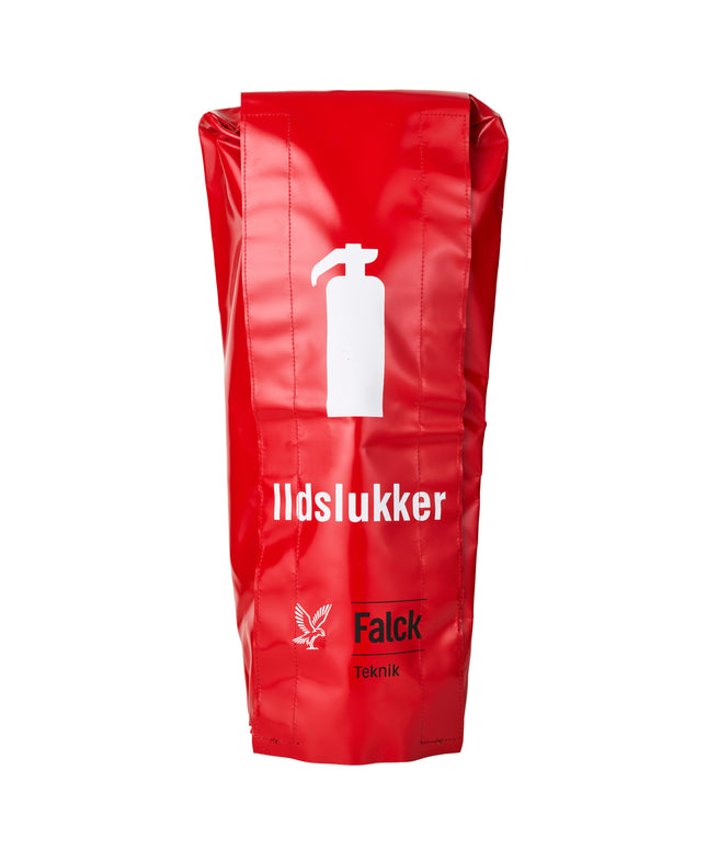 Overtræk til ildslukker tyk plast med velcrobånd