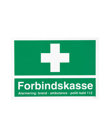 Skilt - Forbindskasse, reflekterende, 210x297 mm