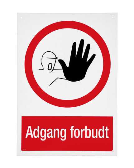 Skilt - Adgang forbudt A4