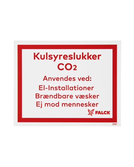 Skilt Kulsyresne anvendes