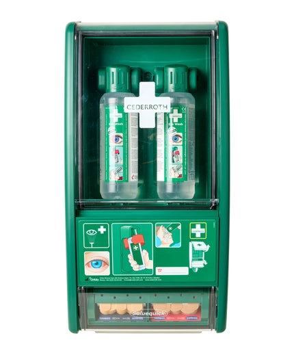 Øjenskyllestation m. plasterautomat
