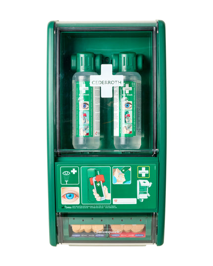 Øjenskyllestation m. plasterautomat