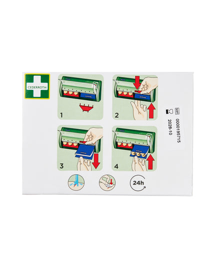 Detektorplaster blåt plast - Refill 6 x 35 stk.
