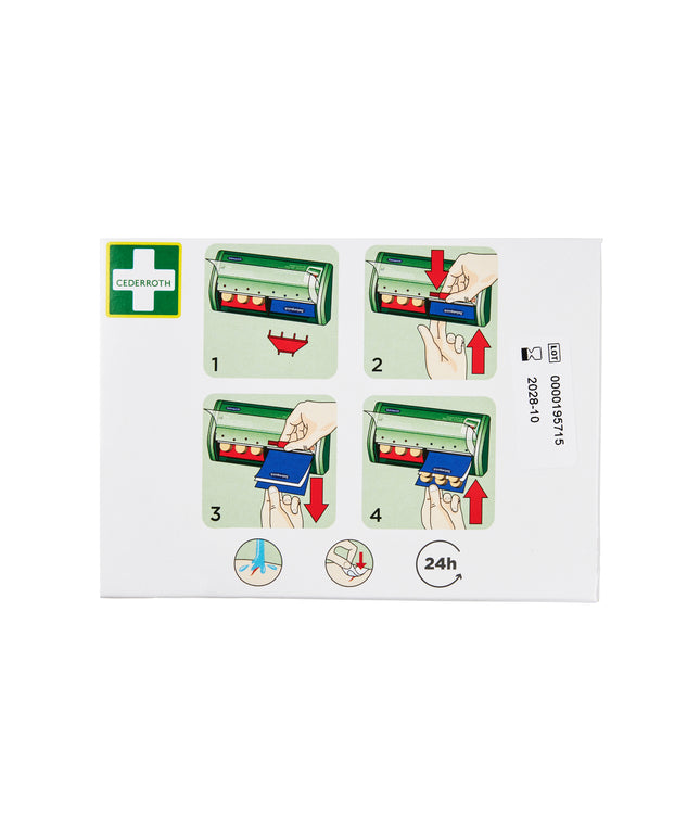 Detektorplaster blåt plast - Refill 6 x 35 stk.