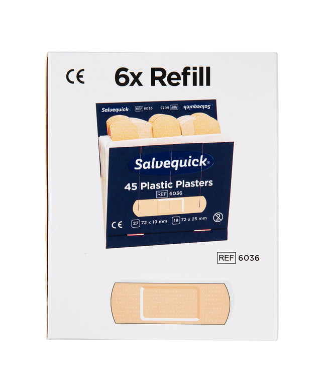 Plaster plast - Refill 6 x 45 stk.