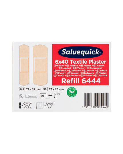 Plaster tekstil  - Refill 6 x 40 stk.