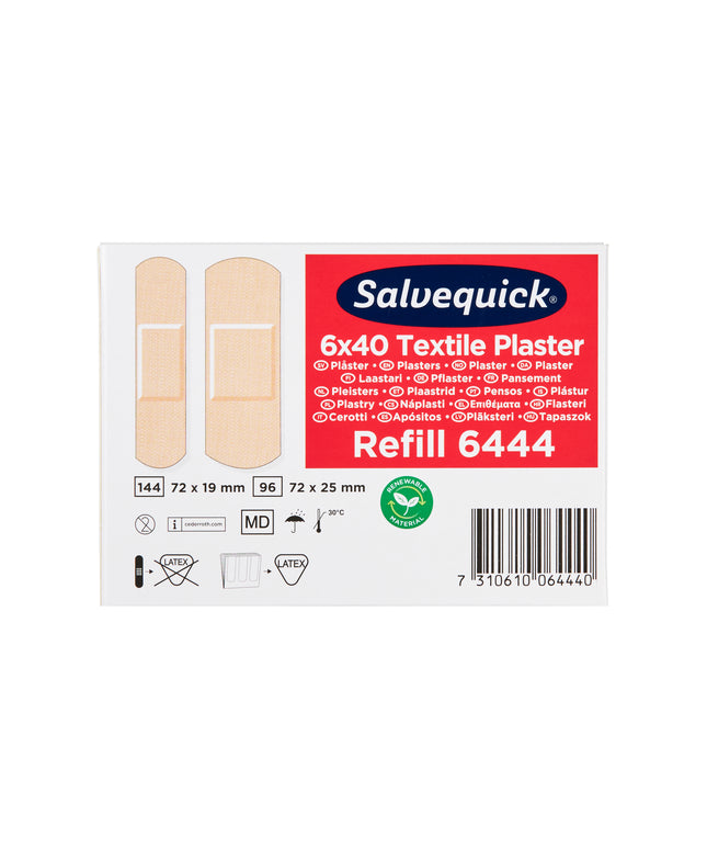 Plaster tekstil  - Refill 6 x 40 stk.