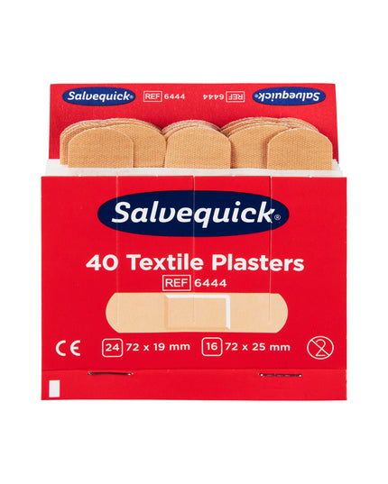 Plaster tekstil  - Refill 6 x 40 stk.