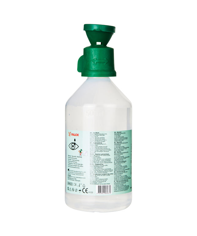 Øjenskyllevæske 500 ml. Falck Rund flaske