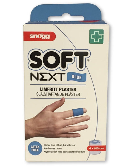 Soft plaster Blå 6 cm x 2 meter - Passer ikke til plasterautomaten ovenfor