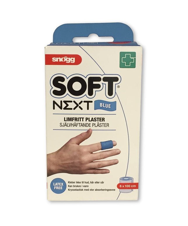 Soft plaster Blå 6 cm x 2 meter - Passer ikke til plasterautomaten ovenfor