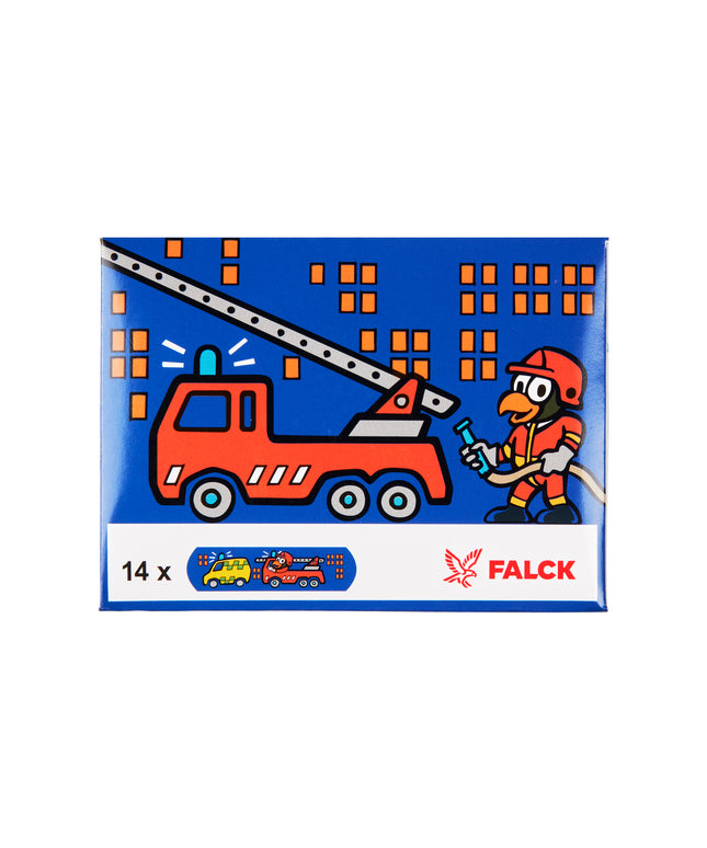 Børneplaster med brandbil